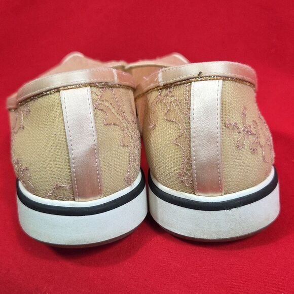 NICHOLAS KIRKWOOD Floral Lace Loafers Beige Womens‎ Size 38 US 7.5 - Picture 3 of 9